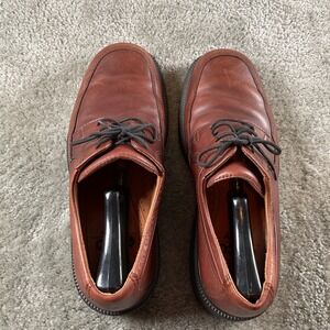 Ecco City Mens Leather‎ Dress Shoes Brown Comfort Lace Up Casual Oxford Size 10